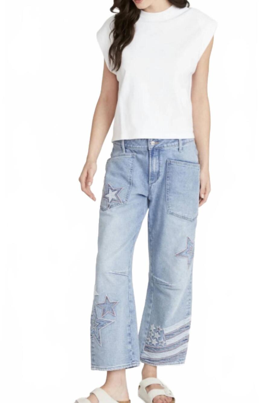 NEW DRIFTWOOD stars & stripes jeans in light denim